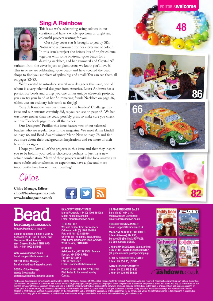 Bead & Jewellery Magazine Preview Pages