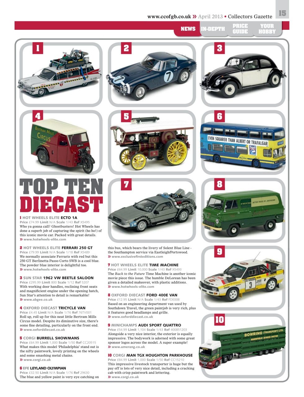 Collectors Gazette Preview Pages