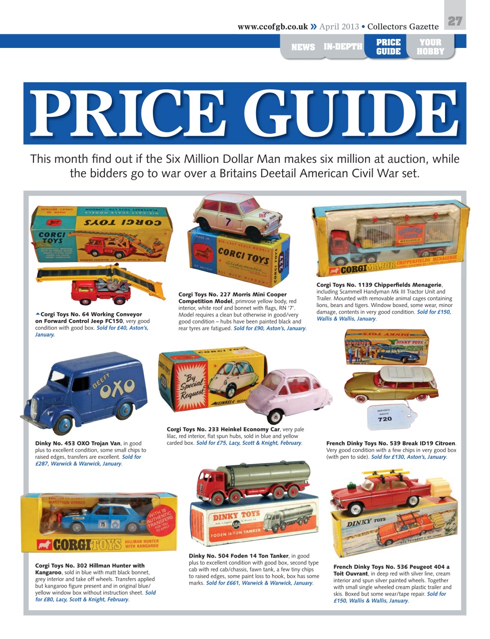 Collectors Gazette Preview Pages