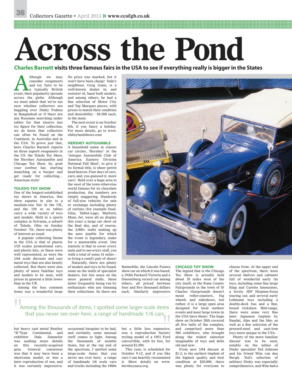 Collectors Gazette Preview Pages