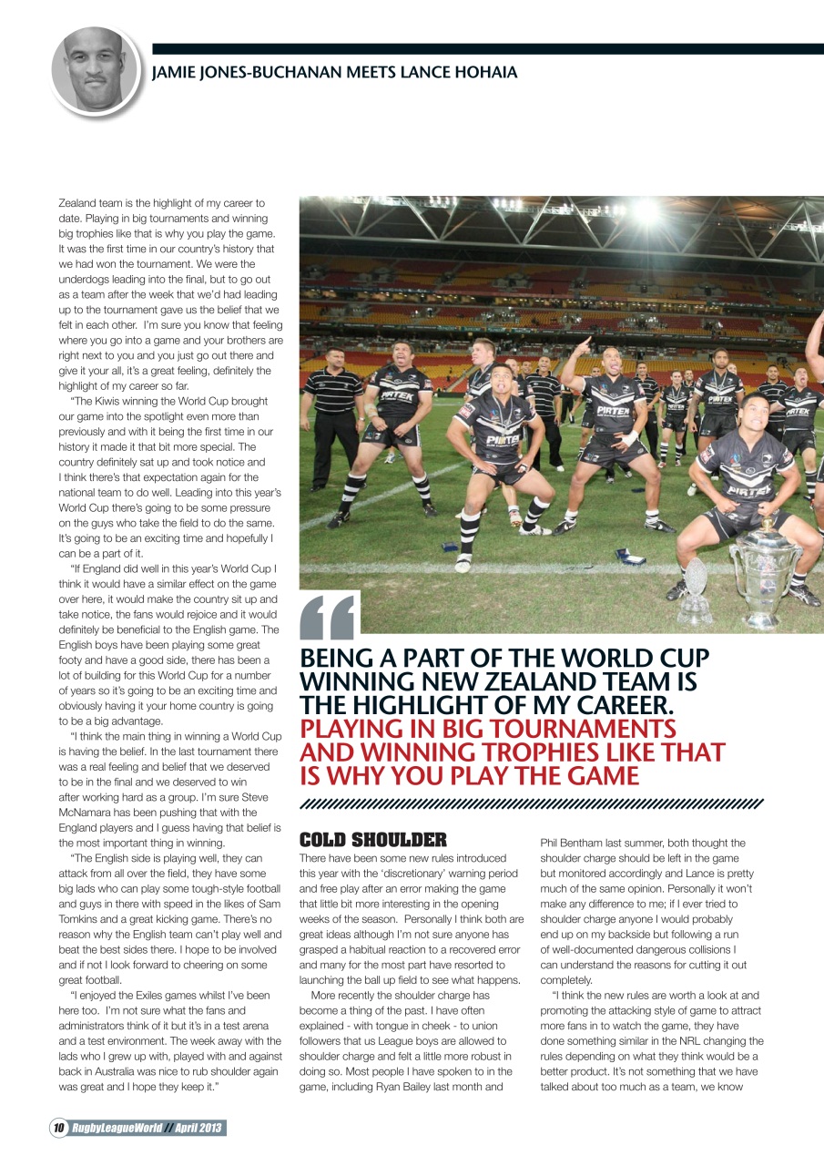 Rugby League World Preview Pages