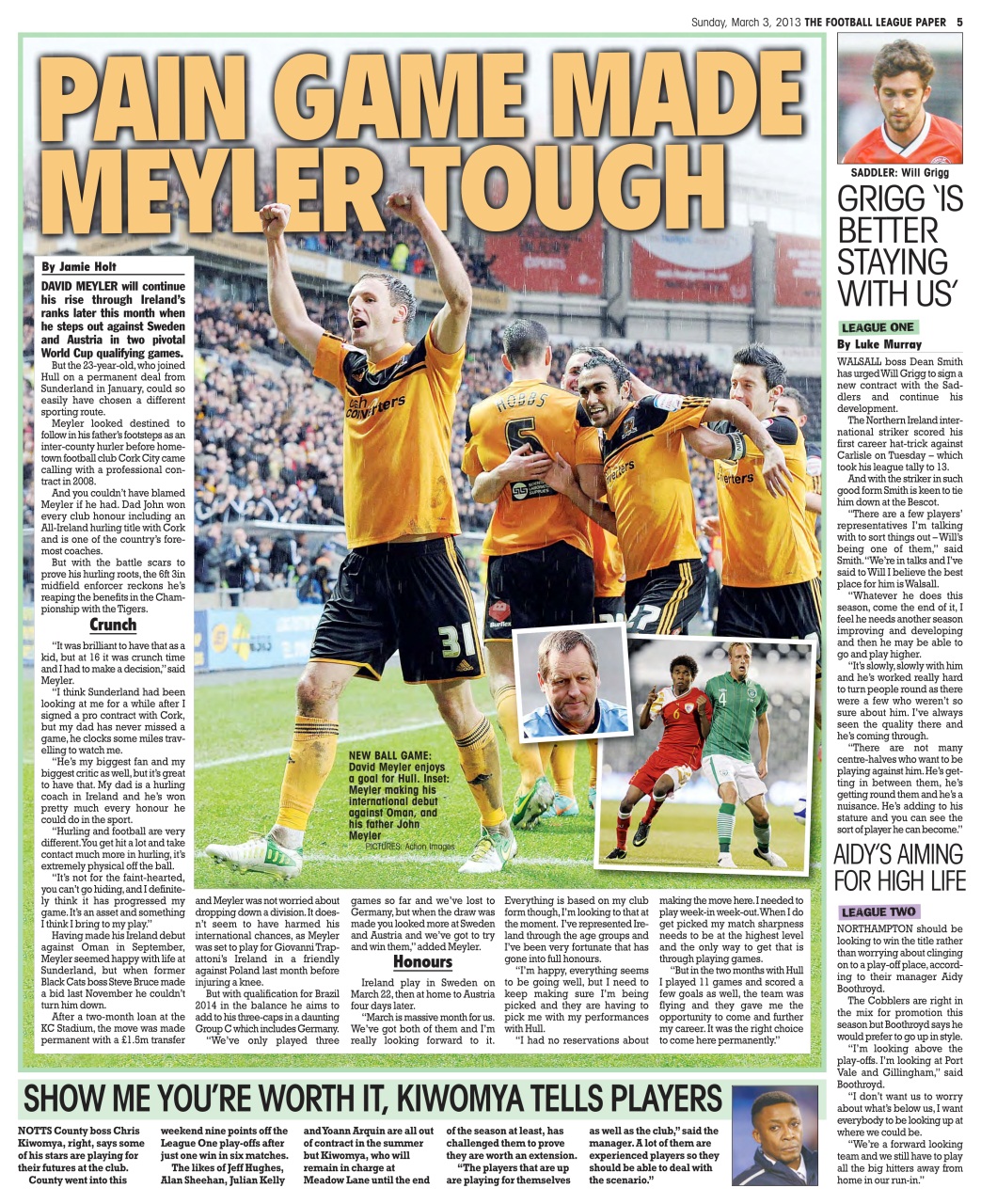 The Football League Paper Preview Pages