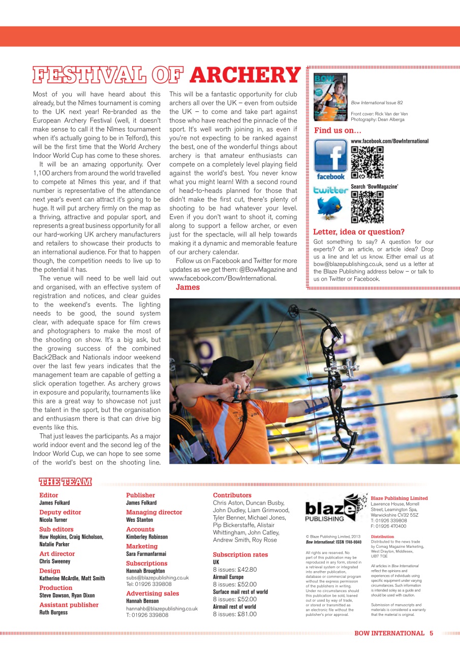 Bow International Preview Pages