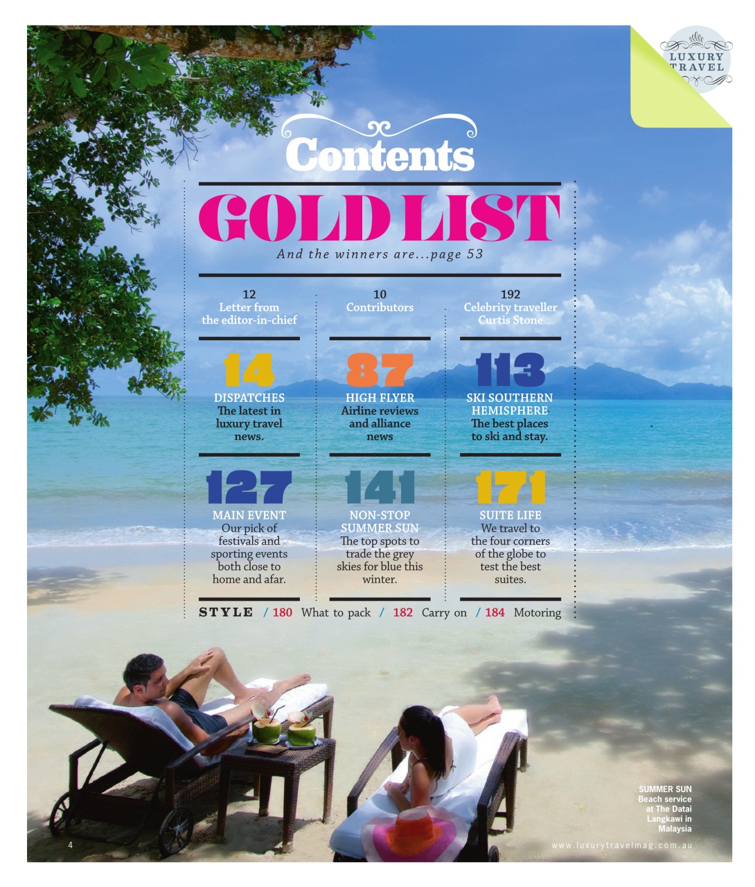 Luxury Travel Preview Pages