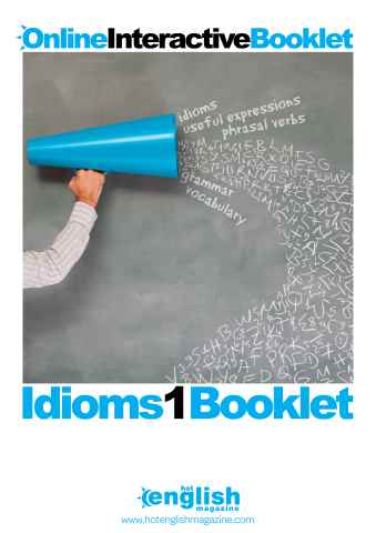 Idioms Booklet 1 issue Idioms Booklet 1