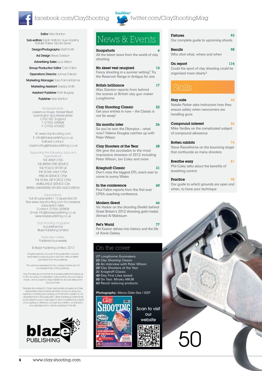 Clay Shooting Preview Pages