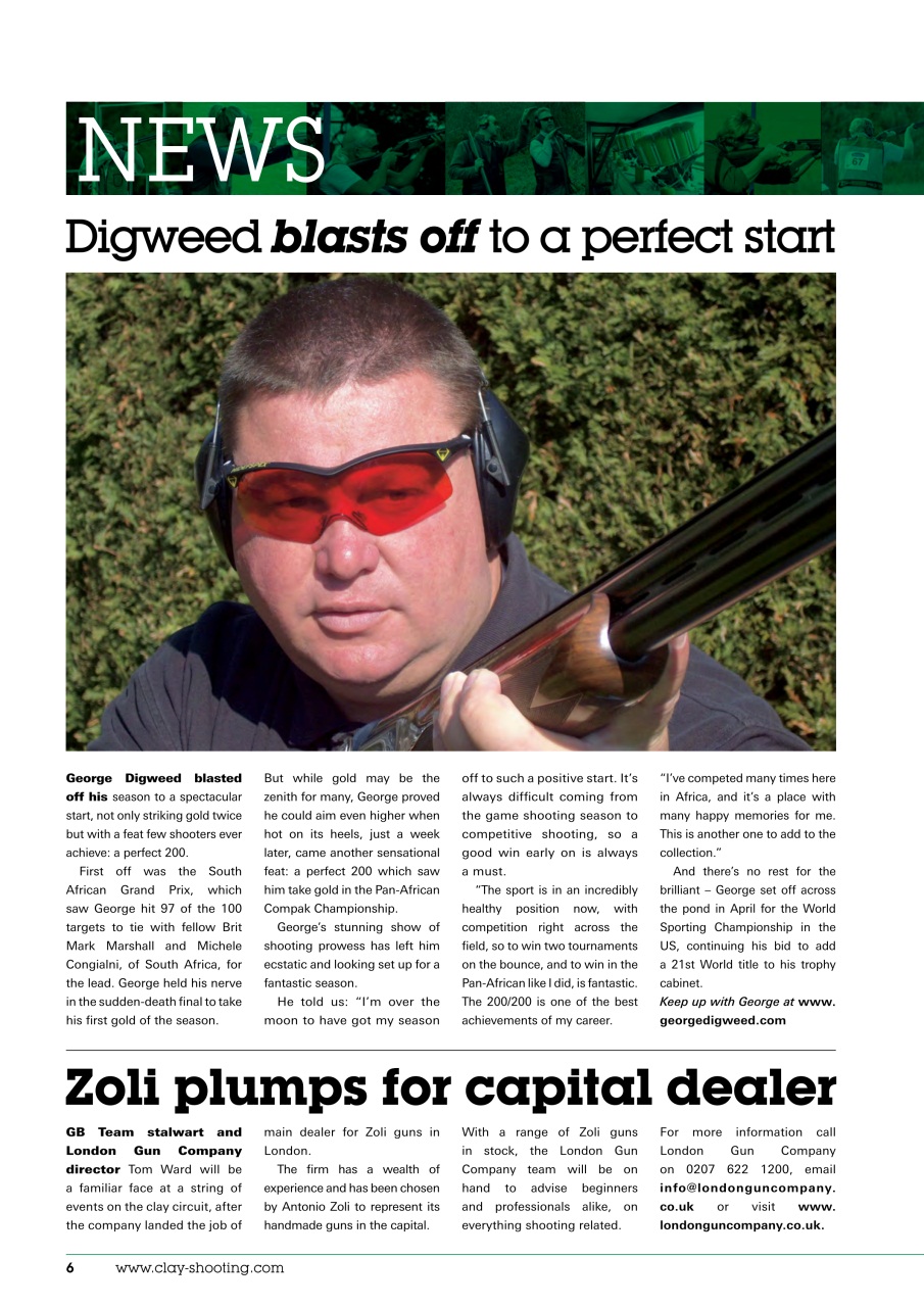 Clay Shooting Preview Pages