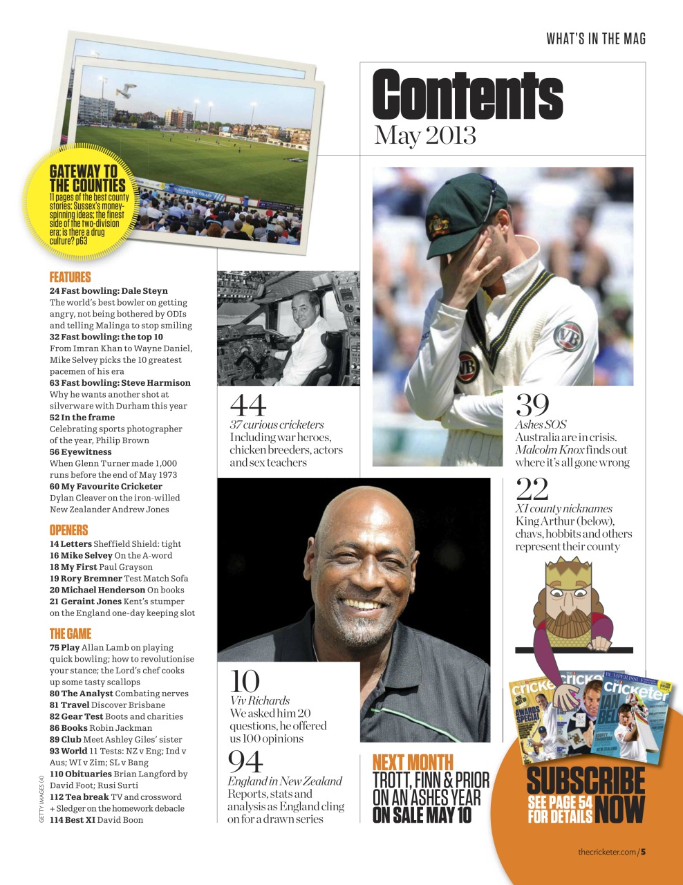 The Cricketer Magazine Preview Pages