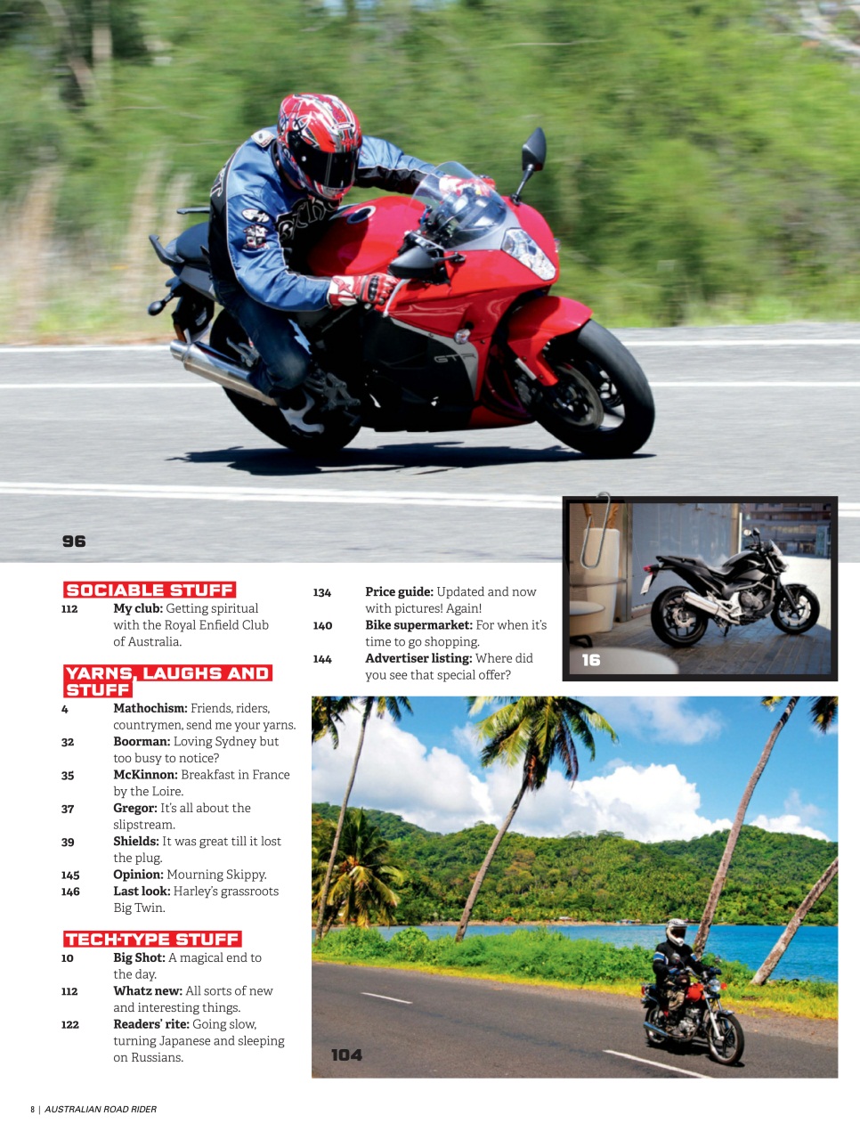 Australian Road Rider Preview Pages