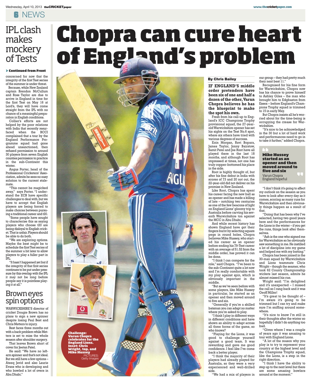 The Cricket Paper Preview Pages