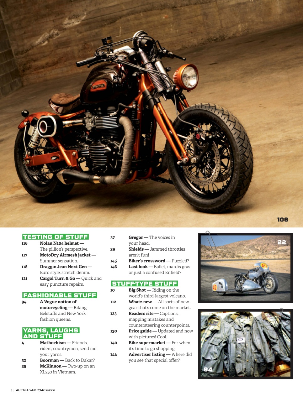 Australian Road Rider Preview Pages