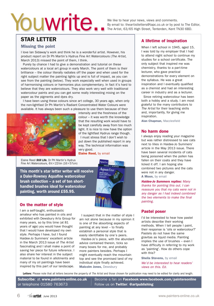 The Artist Preview Pages