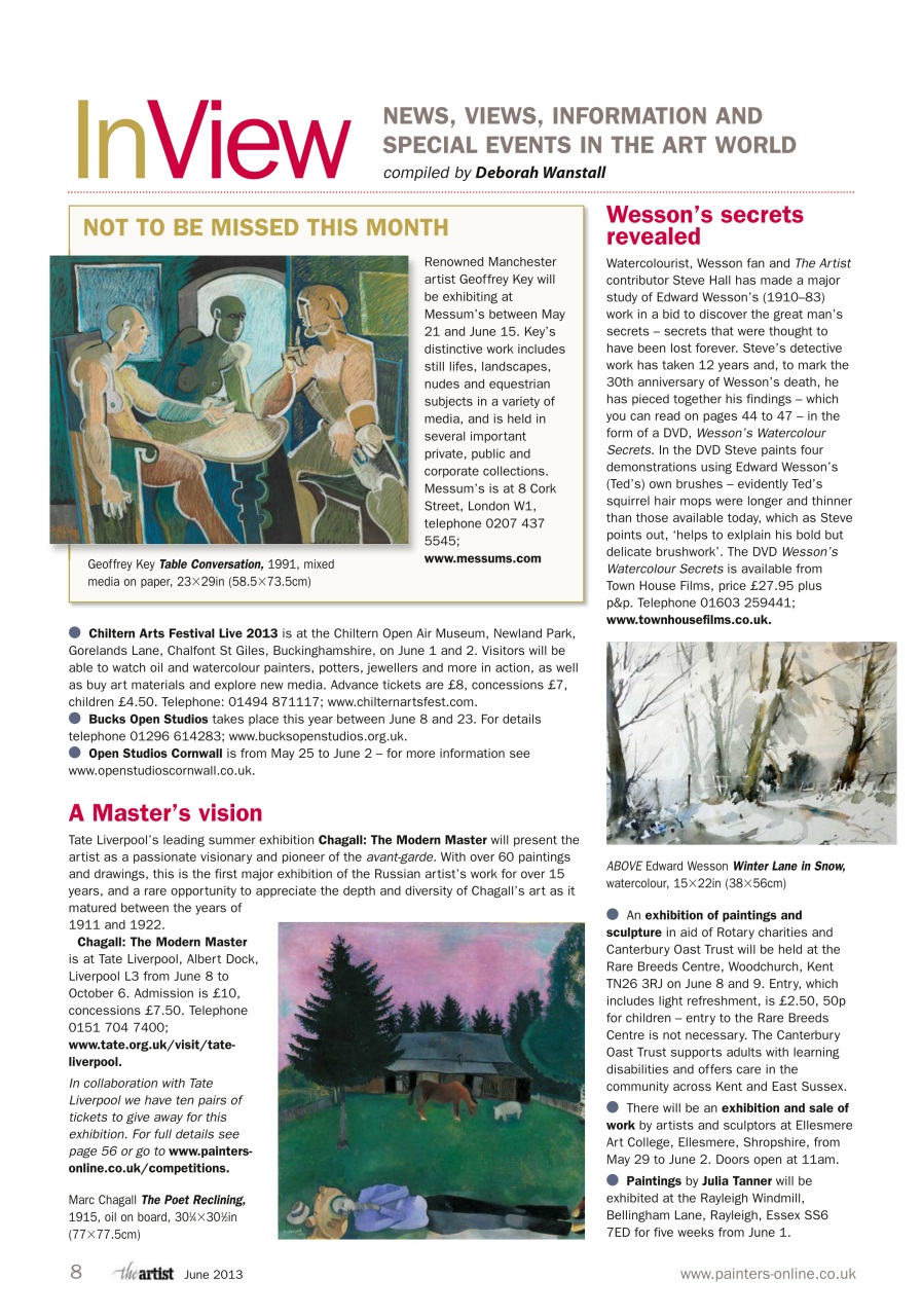 The Artist Preview Pages