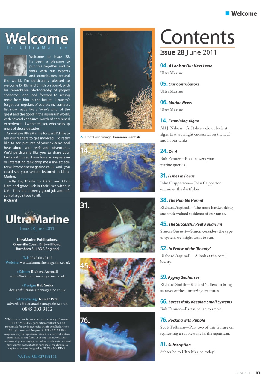 UltraMarine Magazine Preview Pages