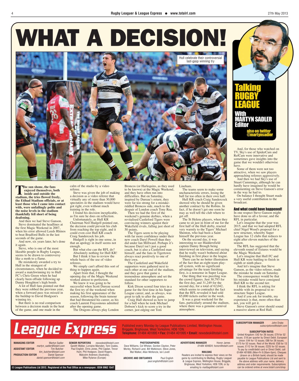 League Express Preview Pages