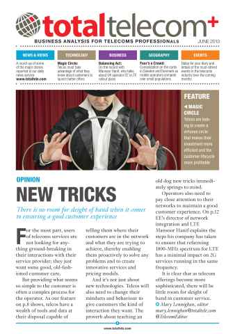 Total Telecom June Issue 2013 issue Total Telecom June Issue 2013