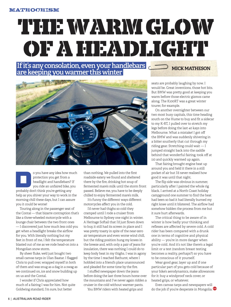 Australian Road Rider Preview Pages