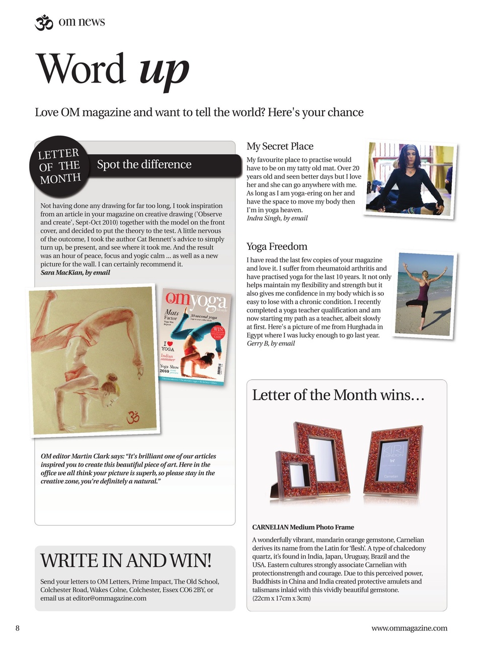 OM Yoga Magazine Preview Pages