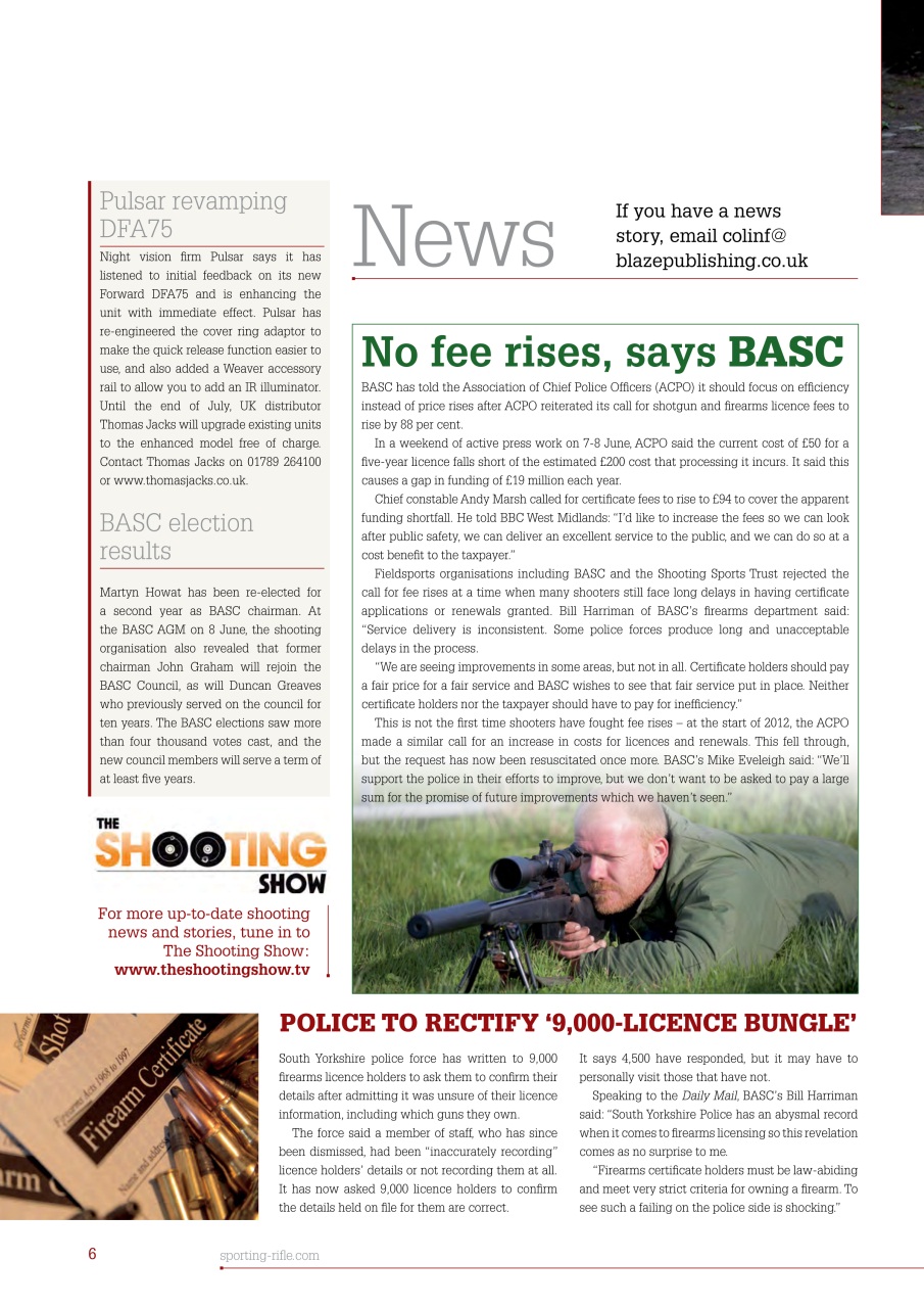 Sporting Rifle Preview Pages