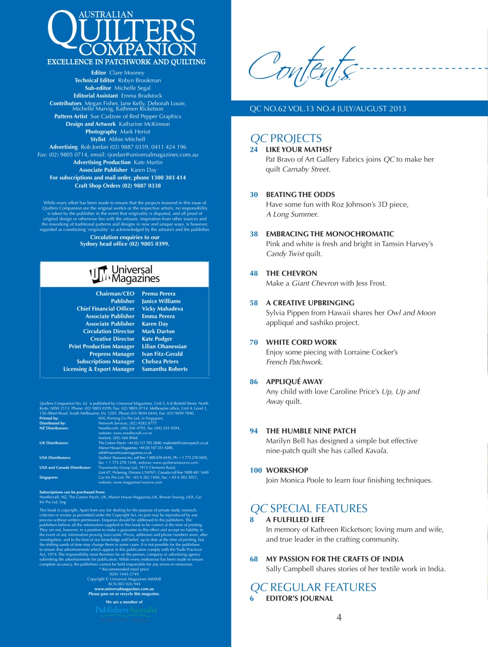 Quilters Companion Preview Pages