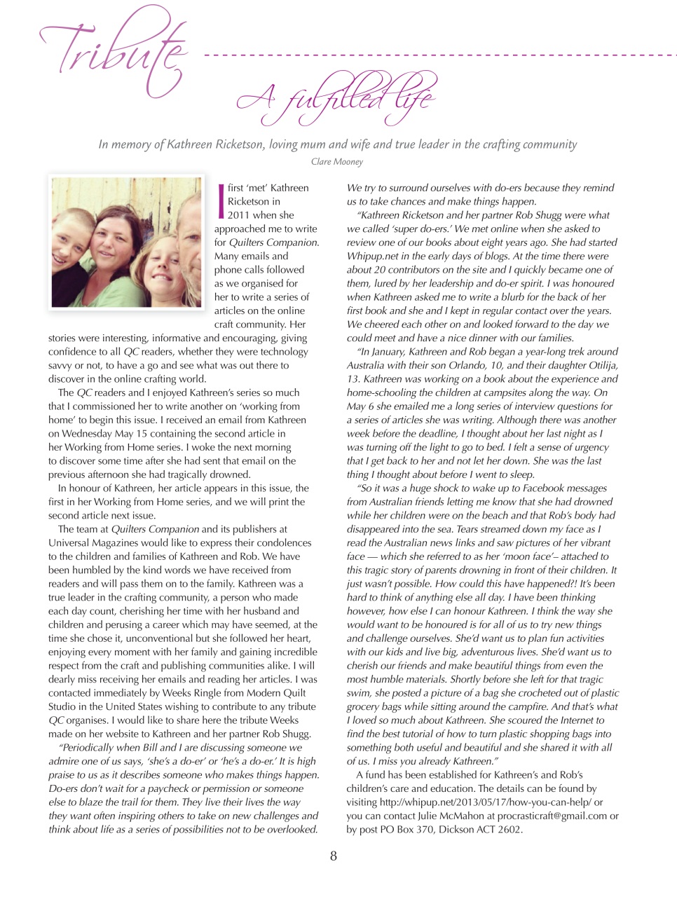 Quilters Companion Preview Pages