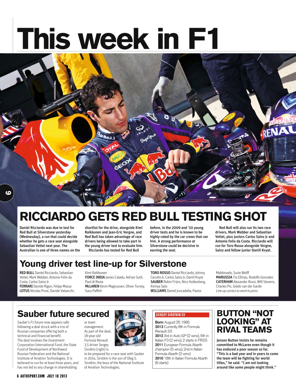 Autosport Preview Pages