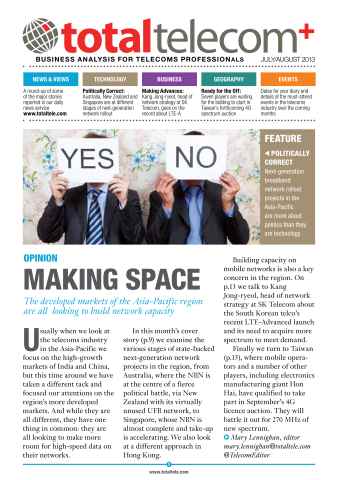 Total Telecom July-August 2013 issue Total Telecom July-August 2013