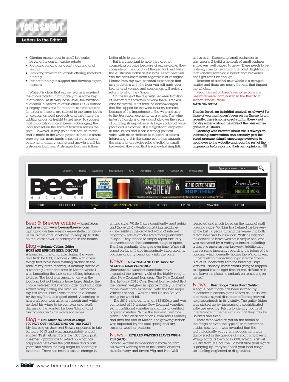 Beer and Brewer Preview Pages