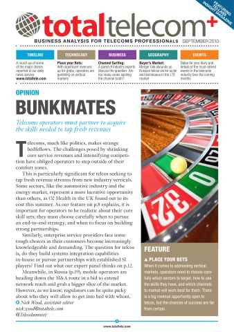 Total Telecom+ - September 2013  issue Total Telecom+ - September 2013 