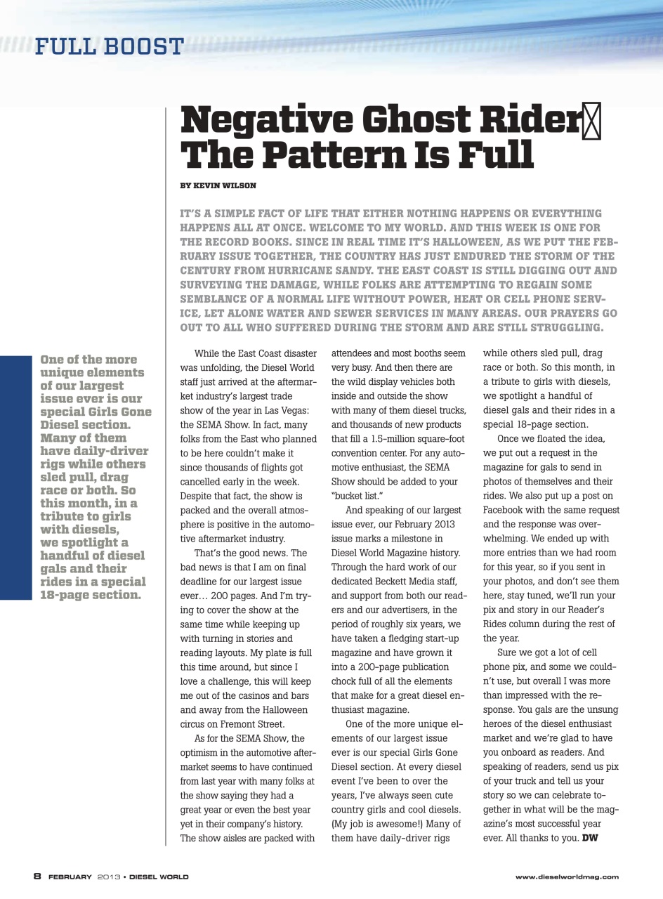 Diesel World Preview Pages