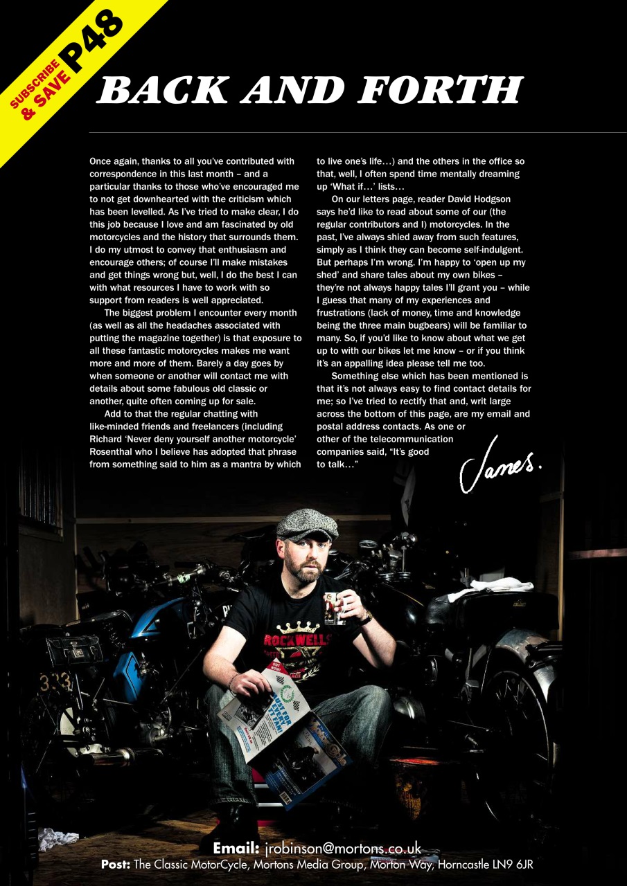 The Classic MotorCycle Preview Pages