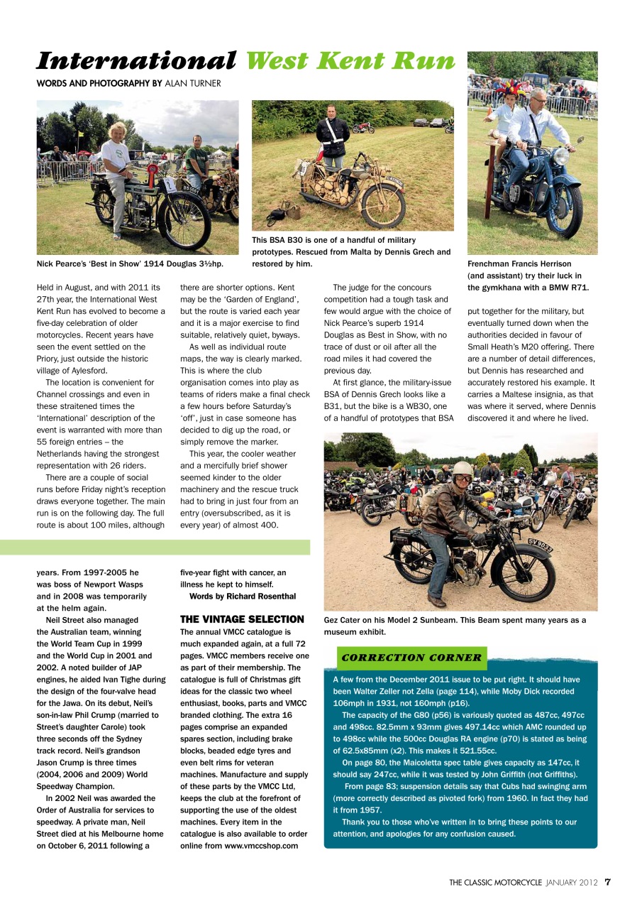 The Classic MotorCycle Preview Pages