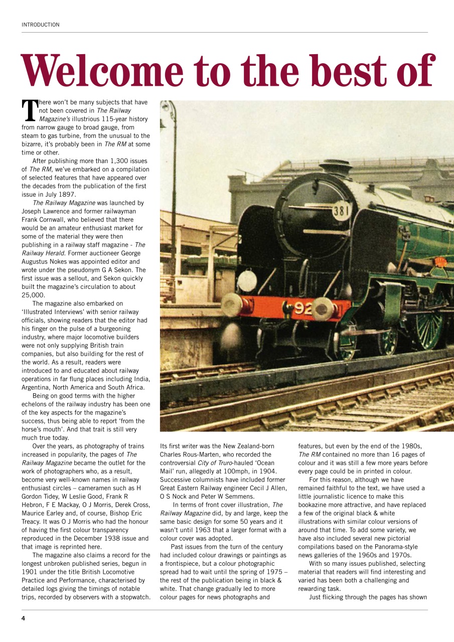Railway Magazine Preview Pages