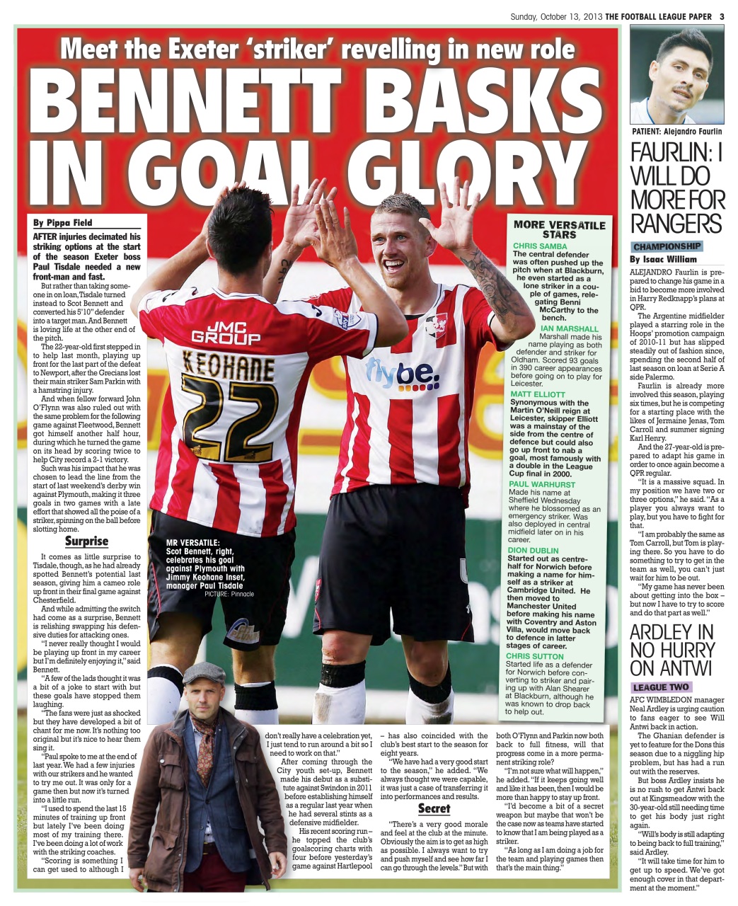 The Football League Paper Preview Pages