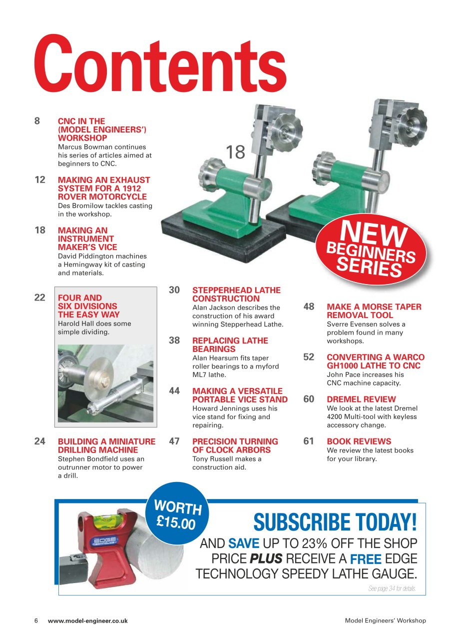 Model Engineer & Workshop Magazine Preview Pages