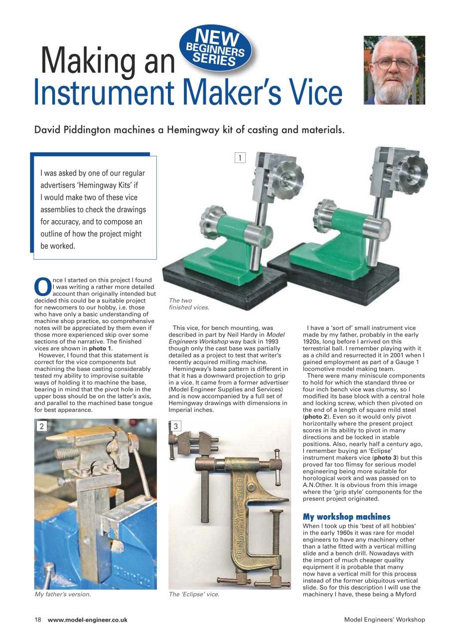 Model Engineer & Workshop Magazine Preview Pages