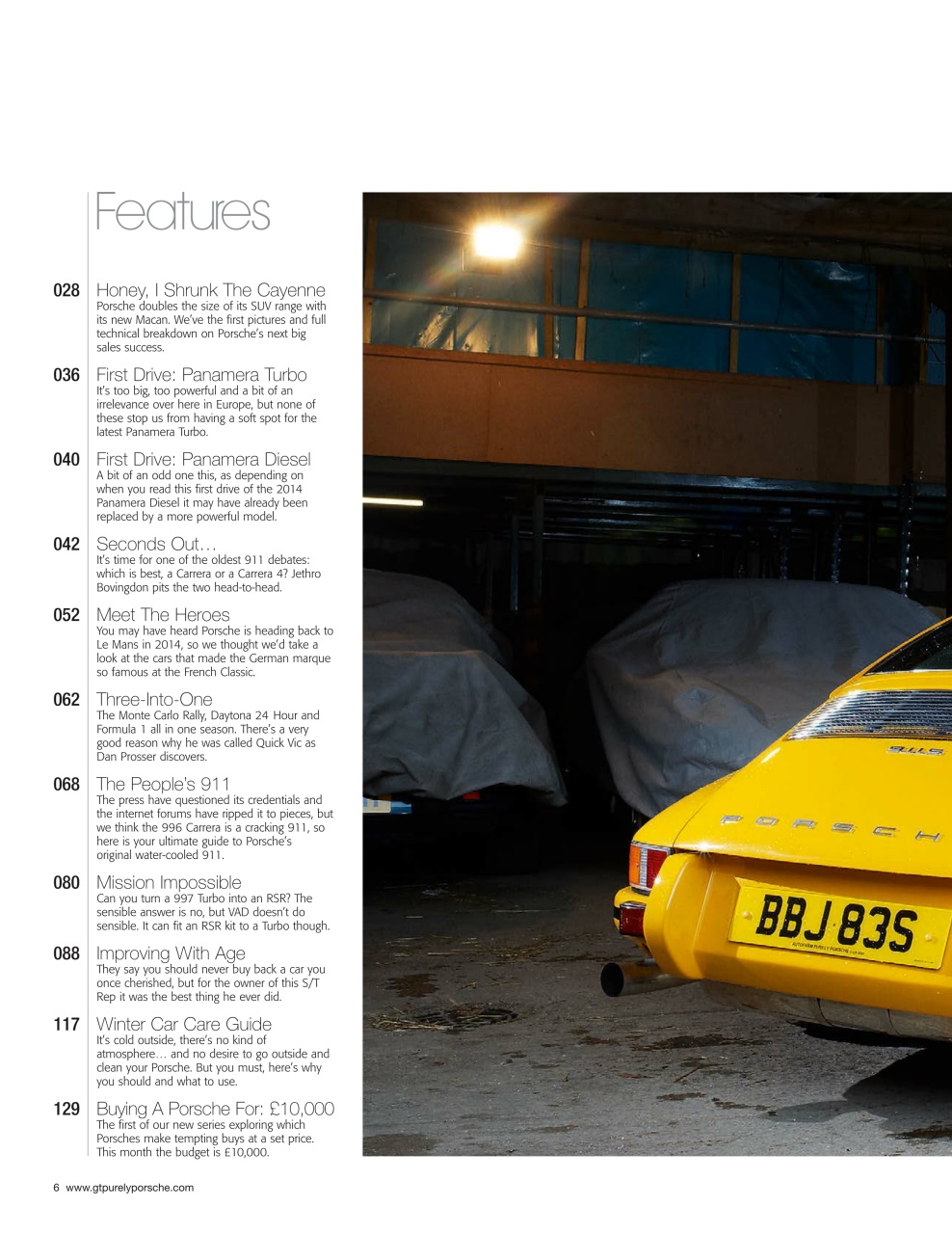 GT Porsche Preview Pages