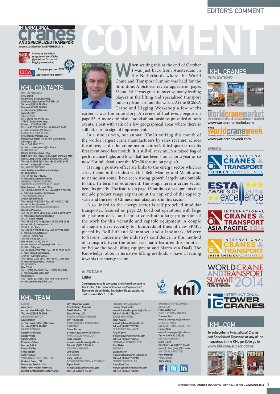 Int. Cranes and Specialized Transp Preview Pages