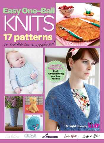 Easy One-Ball Knits issue Easy One-Ball Knits