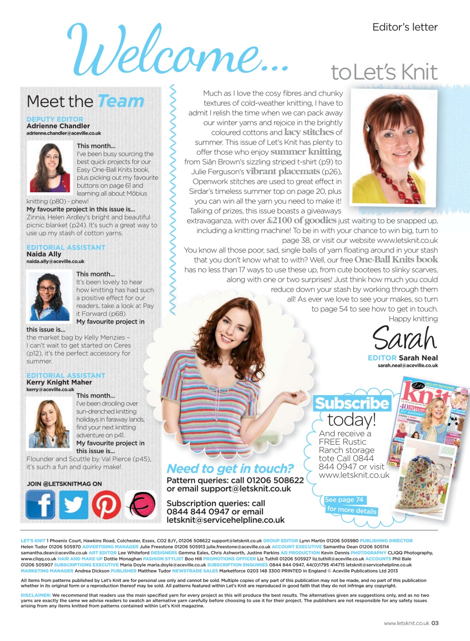 Let's Knit Preview Pages