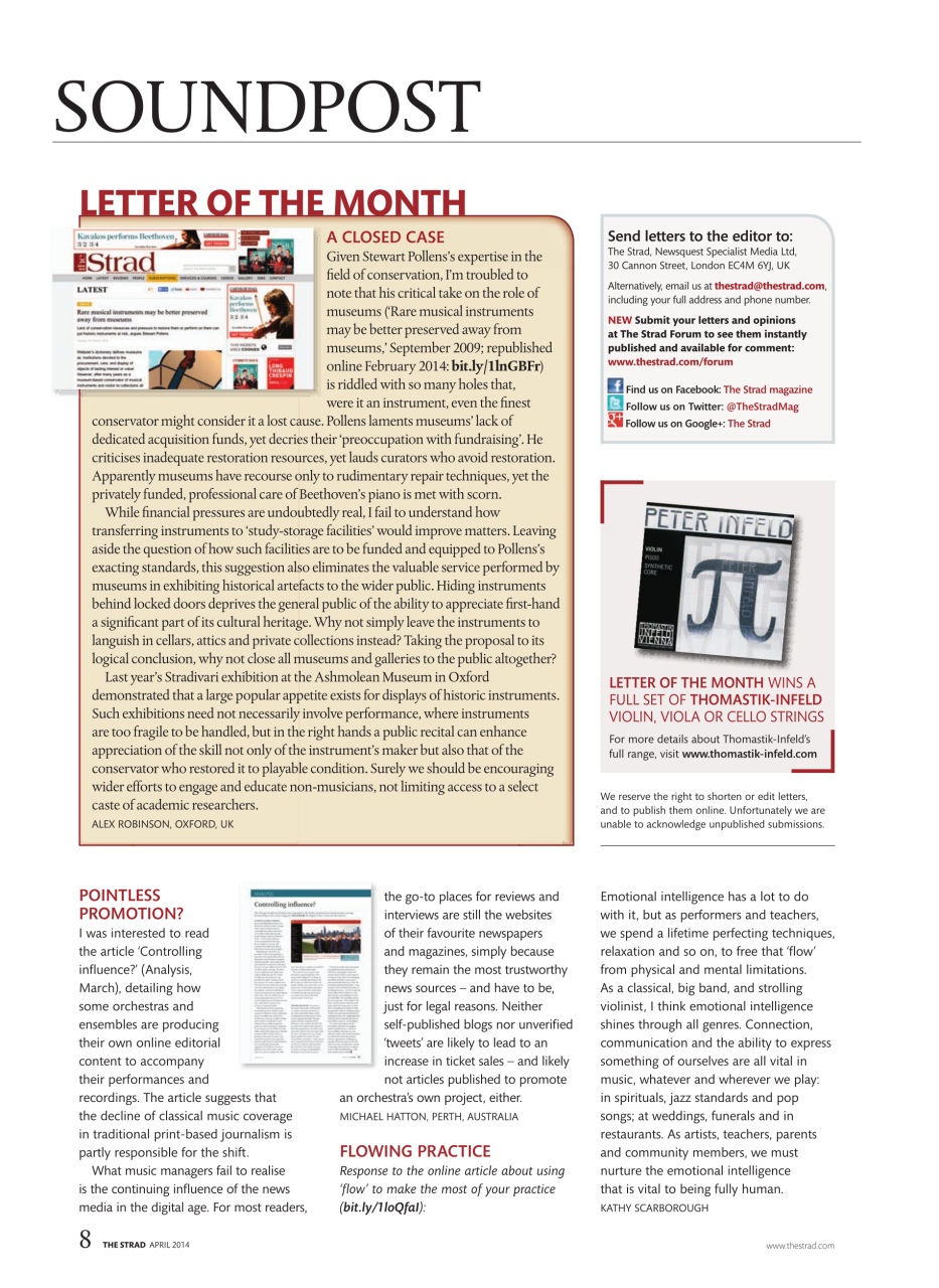 The Strad Preview Pages