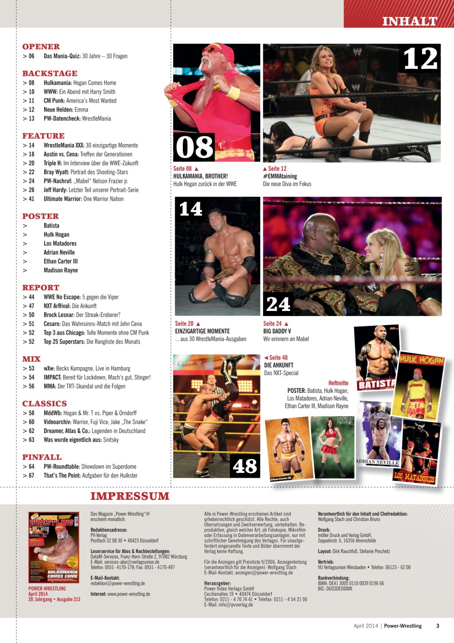 Power-Wrestling Preview Pages