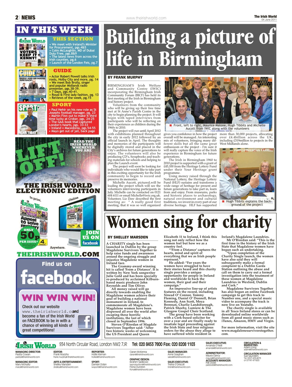 Irish World Preview Pages