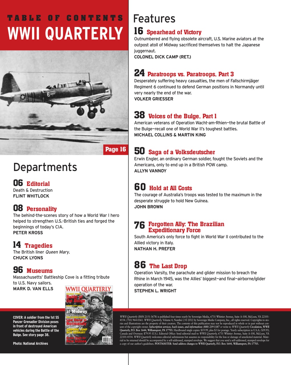 WWII Quarterly Preview Pages