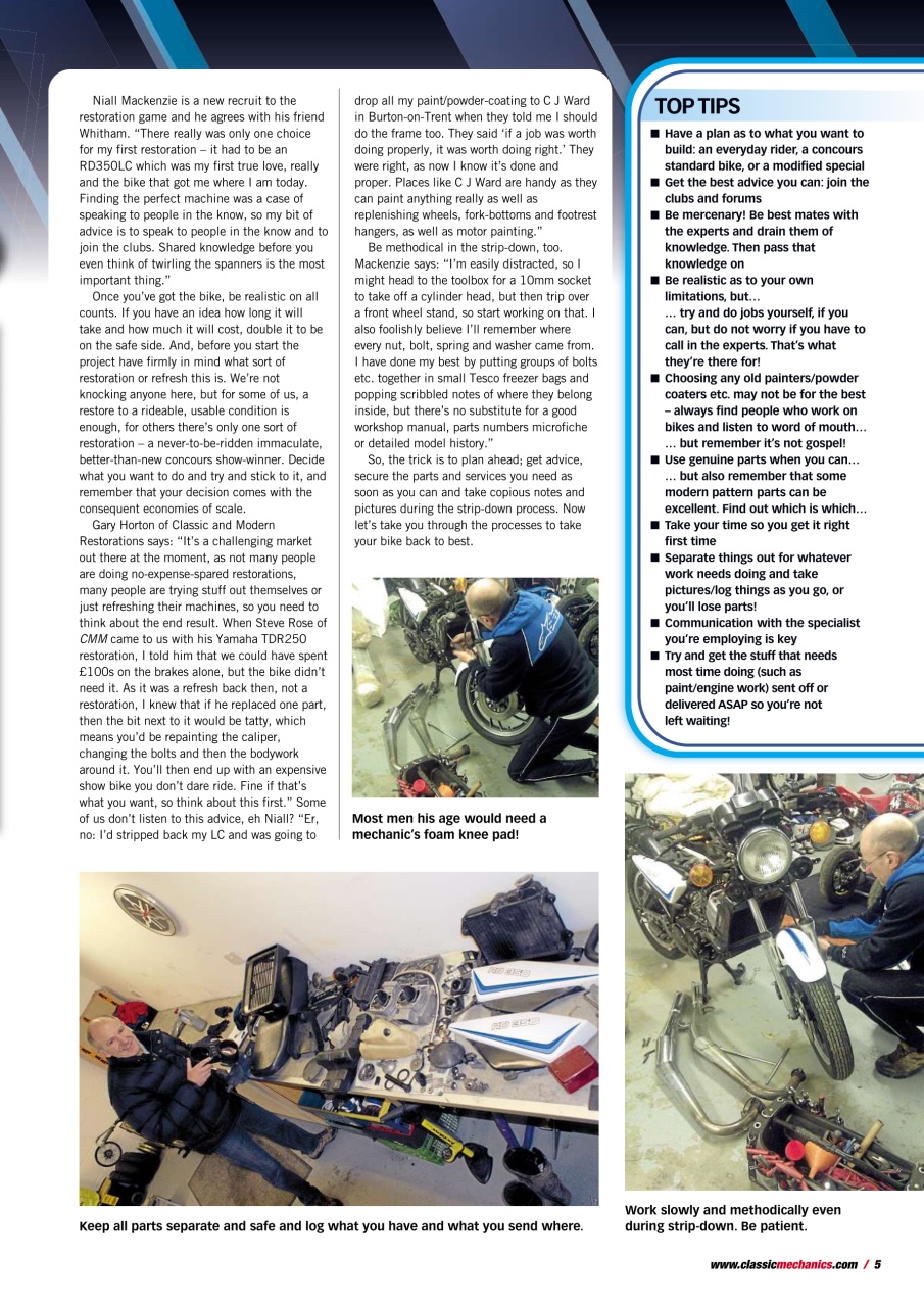 Classic Motorcycle Mechanics Preview Pages