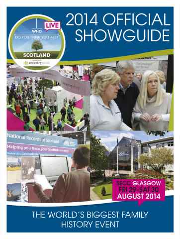 Who Do You Think You Are? 2014  Official Showguide issue Who Do You Think You Are? 2014  Official Showguide