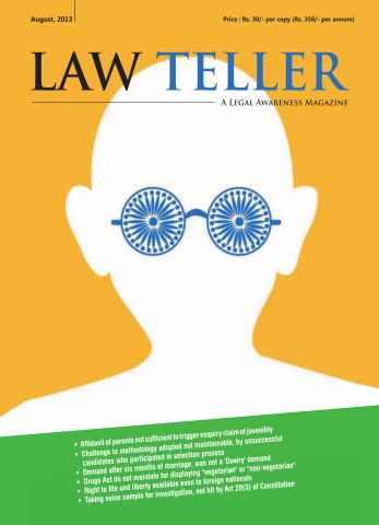Lawteller – A Legal Awareness Magazine issue August 2013