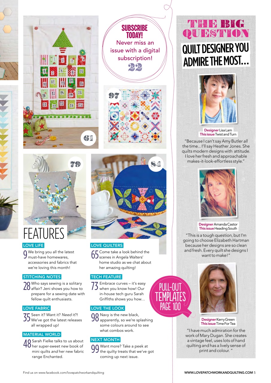 Love Patchwork & Quilting Preview Pages