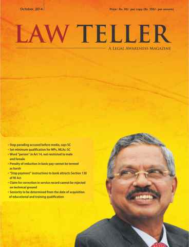 Lawteller – A Legal Awareness Magazine issue October 2014