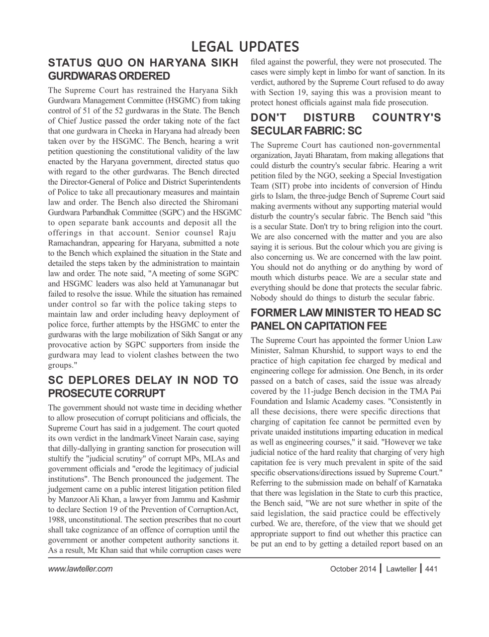 Lawteller – A Legal Awareness Magazine Preview Pages